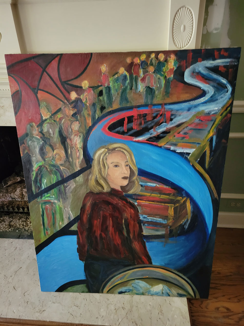 All Business Blonde 36x48