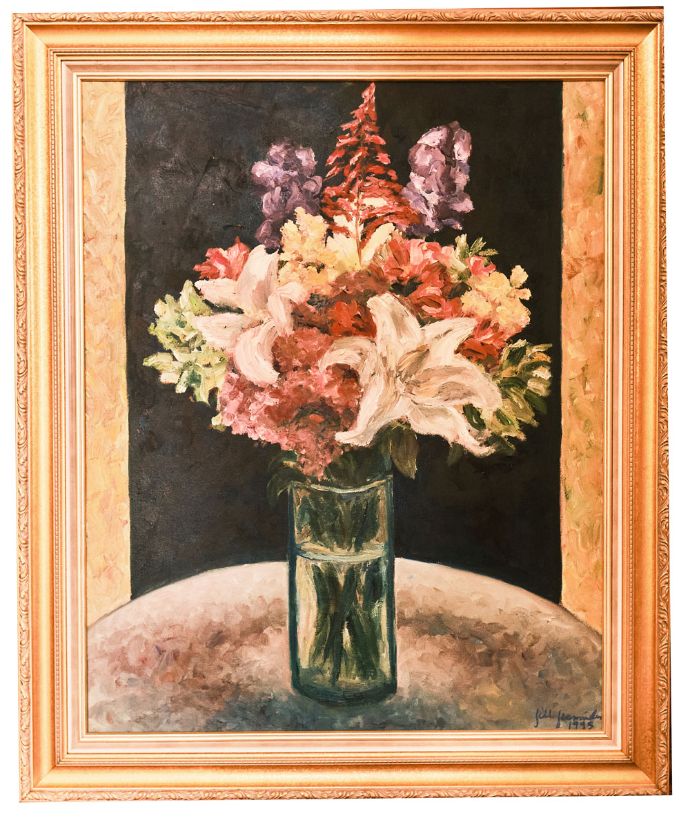 Fresh Cut Flowers 1995 Acrylic