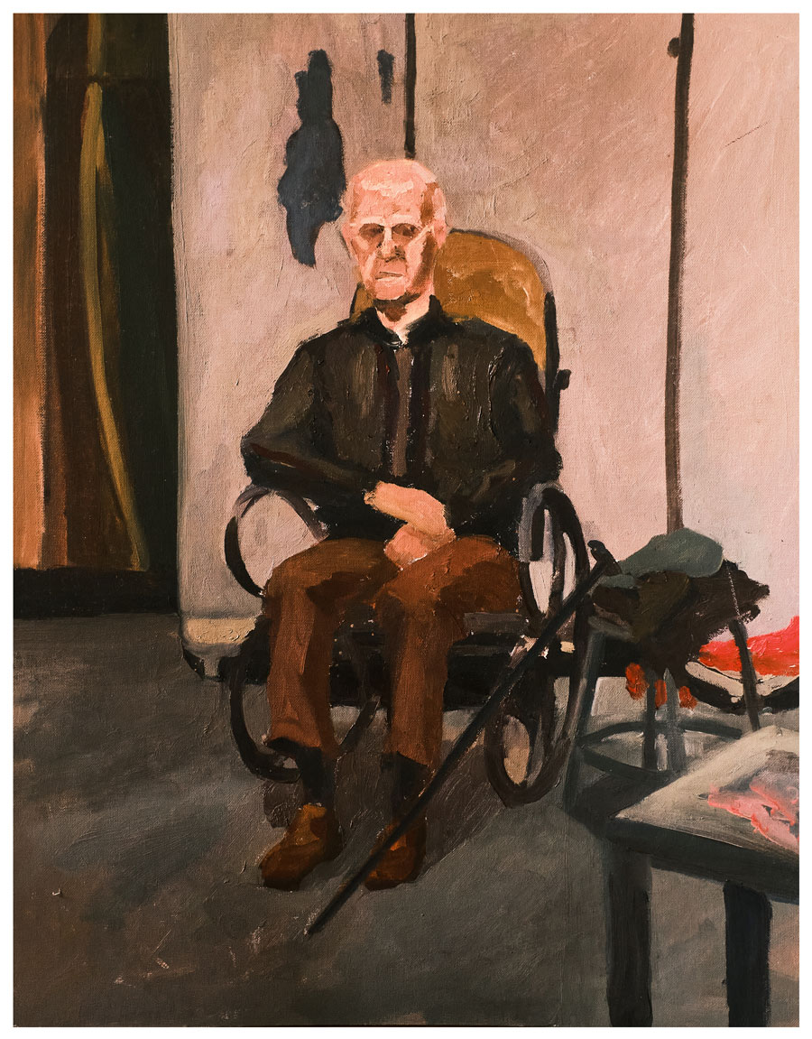 Old Man in Rocker 24in x30in