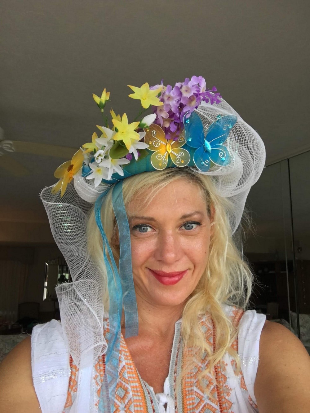 Wearing Head Dress -Jill Jeannides